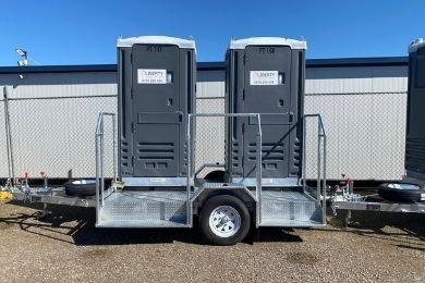 Part Of The Liberty Equipment Hire Portable Toilet Fleet