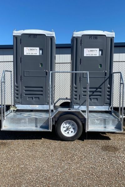 New Liberty Equipment Hire Tandem Portable Toilets